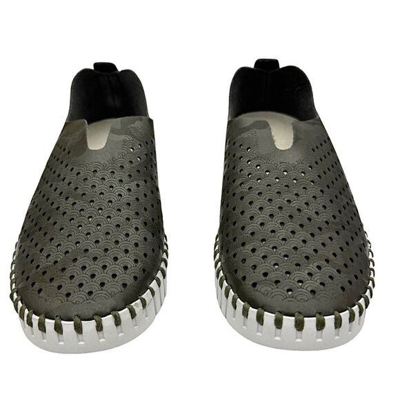 Ilse Jacobsen Tulip 139 Army Green Slip-on Shoe Women's EU 37 US 7 - Picture 3 of 9